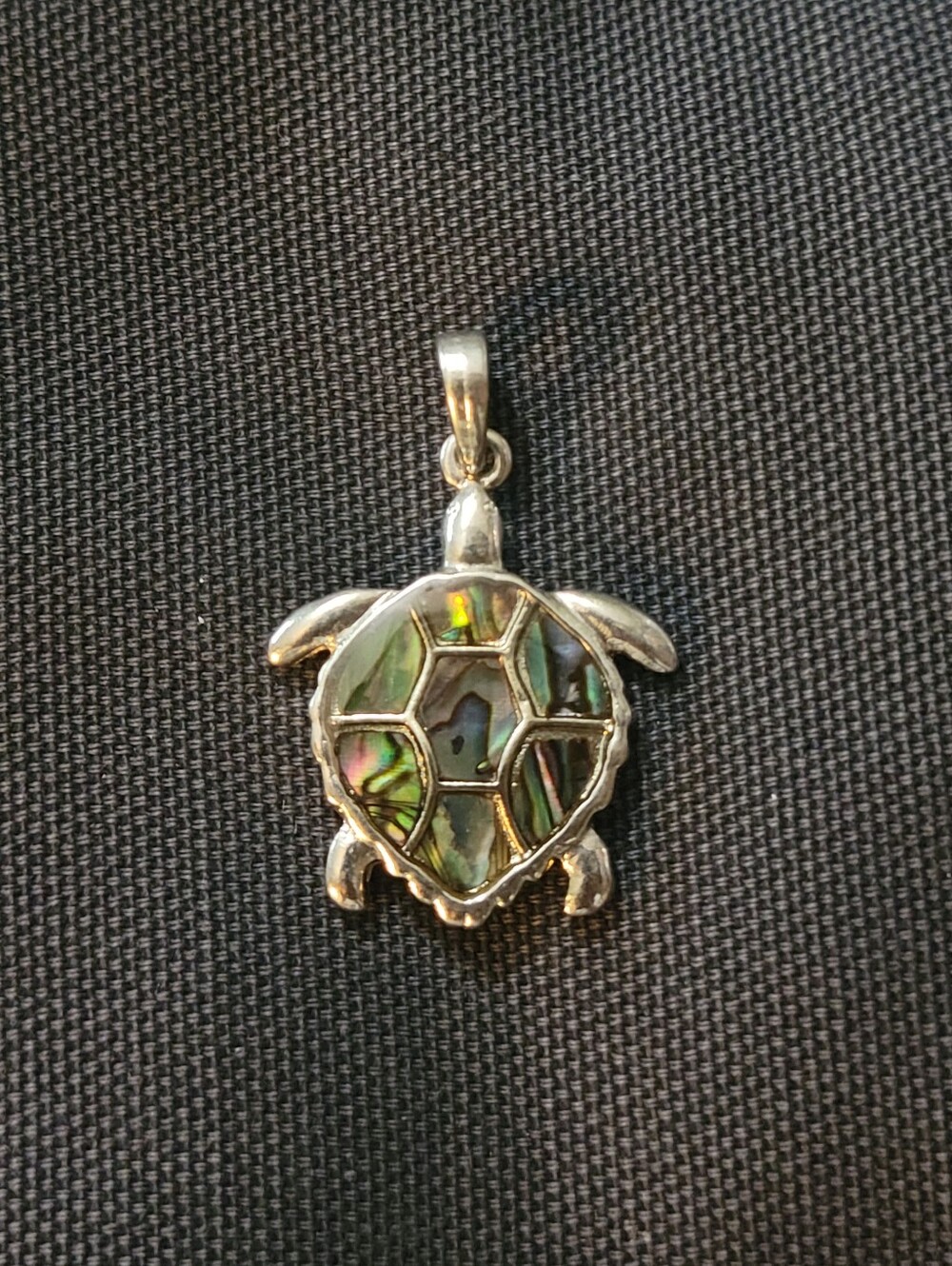 Abalone Turtle Pendant